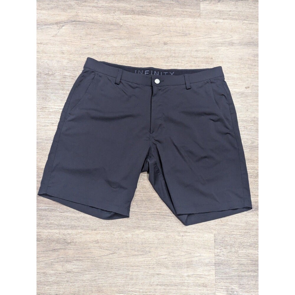 Infinity Men's Navy Blue Linearflex Stretch Performance Short Size 36 Athleisure